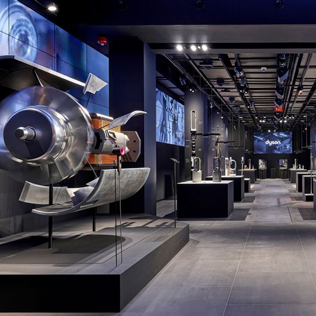 Interior shot of the Dyson Demo Store – New York City