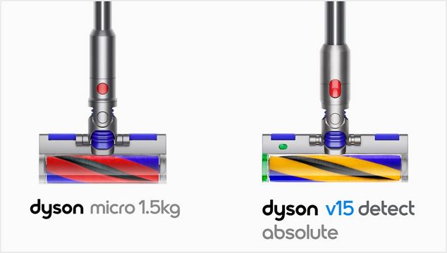 Aspirapolvere Dyson V15 detect vs Dyson Micro 1,5kg