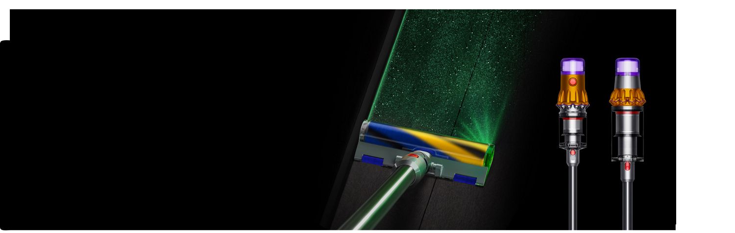 Dyson vacuum cleaner with laser