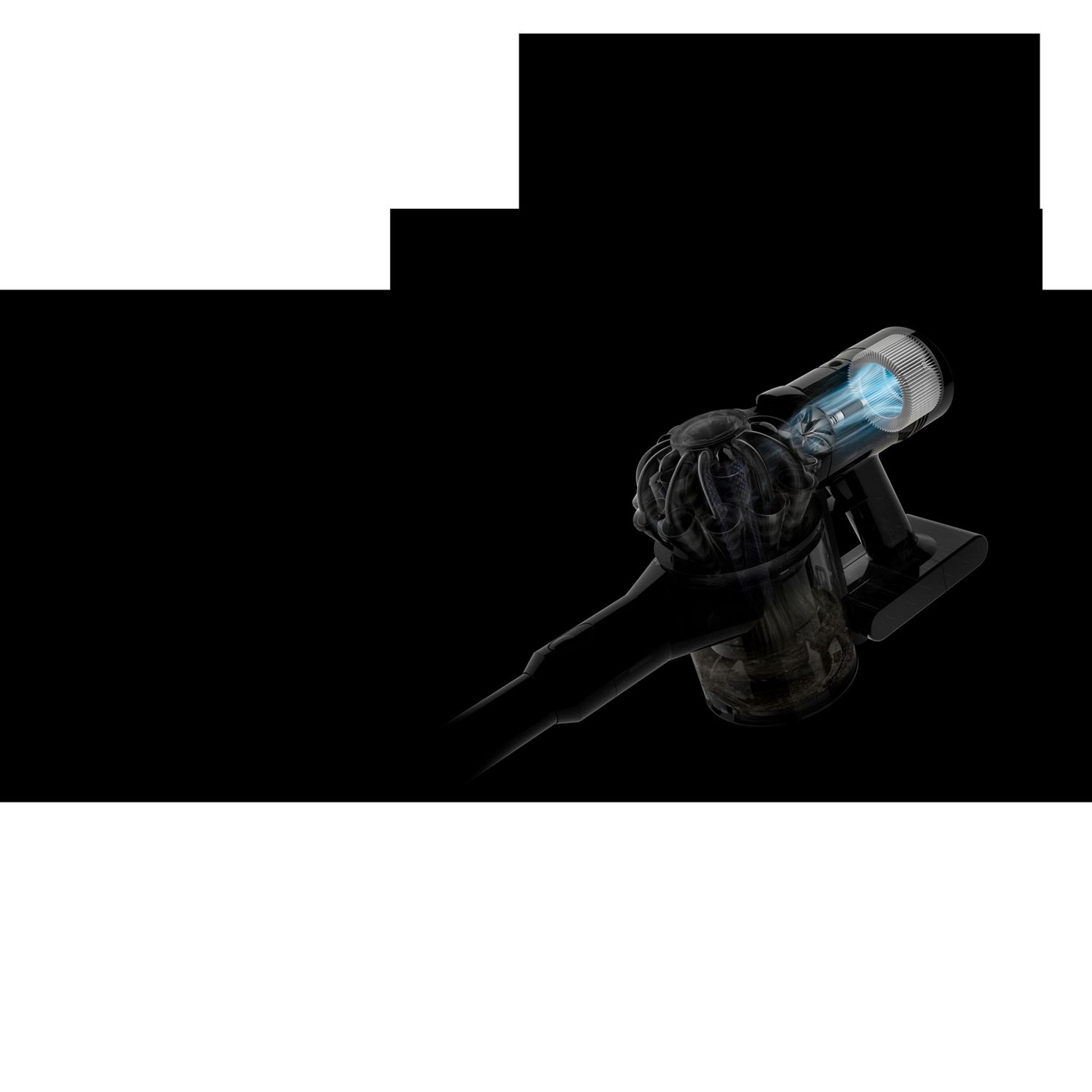 Filtrazione post-motore dell'aspirapolvere senza filo v8