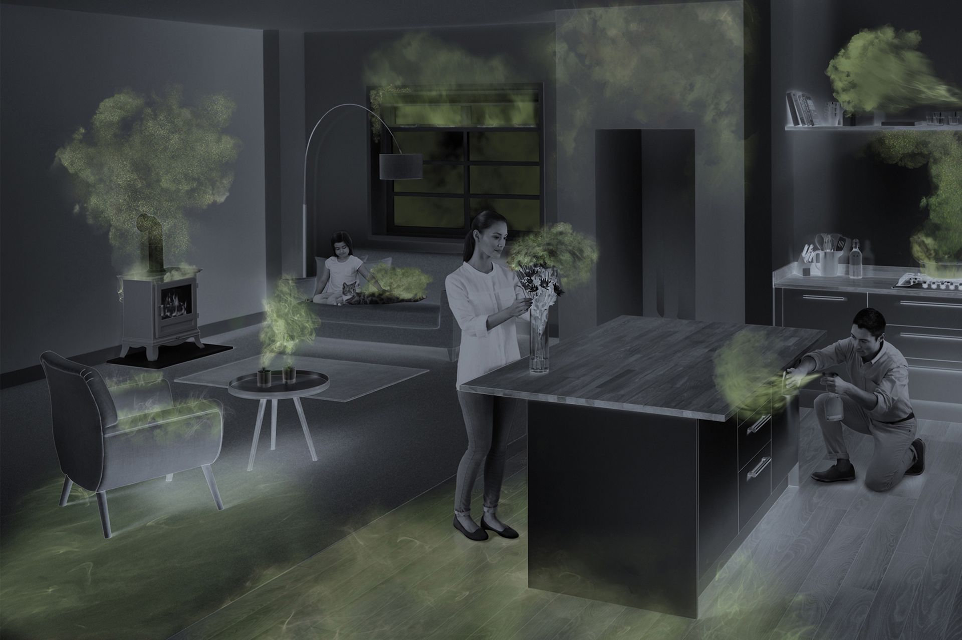 Purifier in home