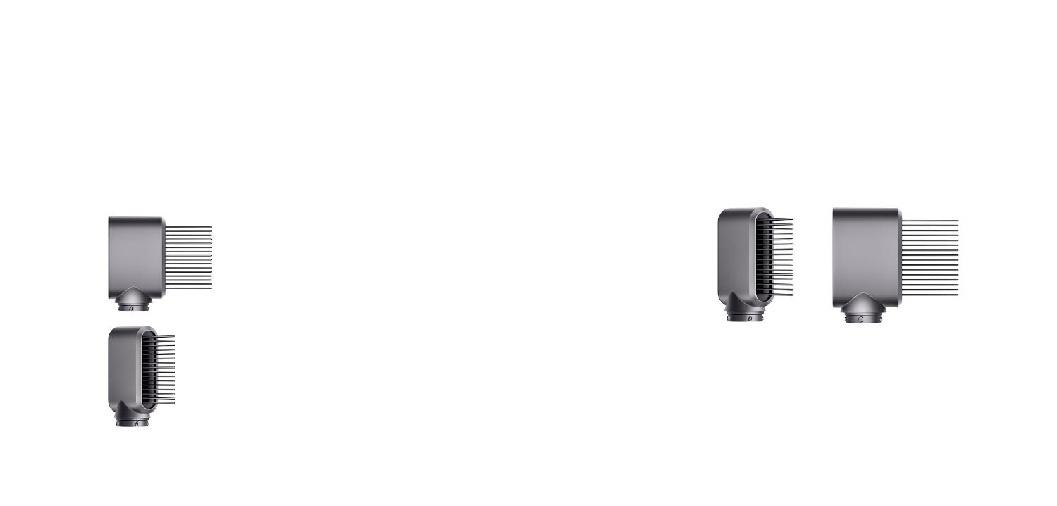 Nouvel embout peigne à dents larges pour Dyson Airwrap Gris/Fuchsia Nouvel embout peigne à dents larges pour Dyson Airwrap Gris/Fuchsia