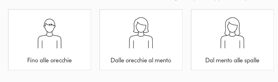 Capelli corti e medio lunghi
