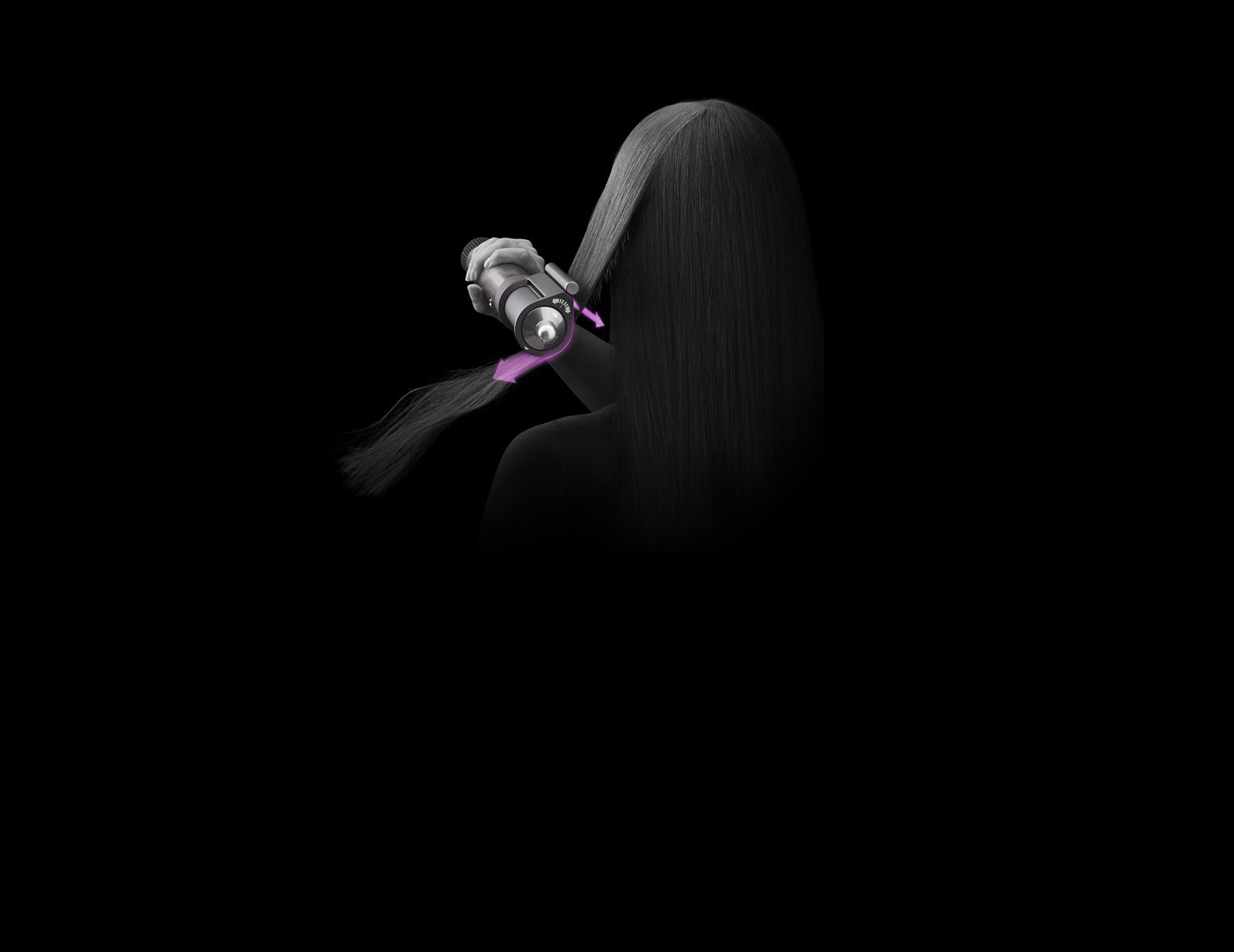 Pre-styler lisciante Coanda utilizzato in modalità lisciante