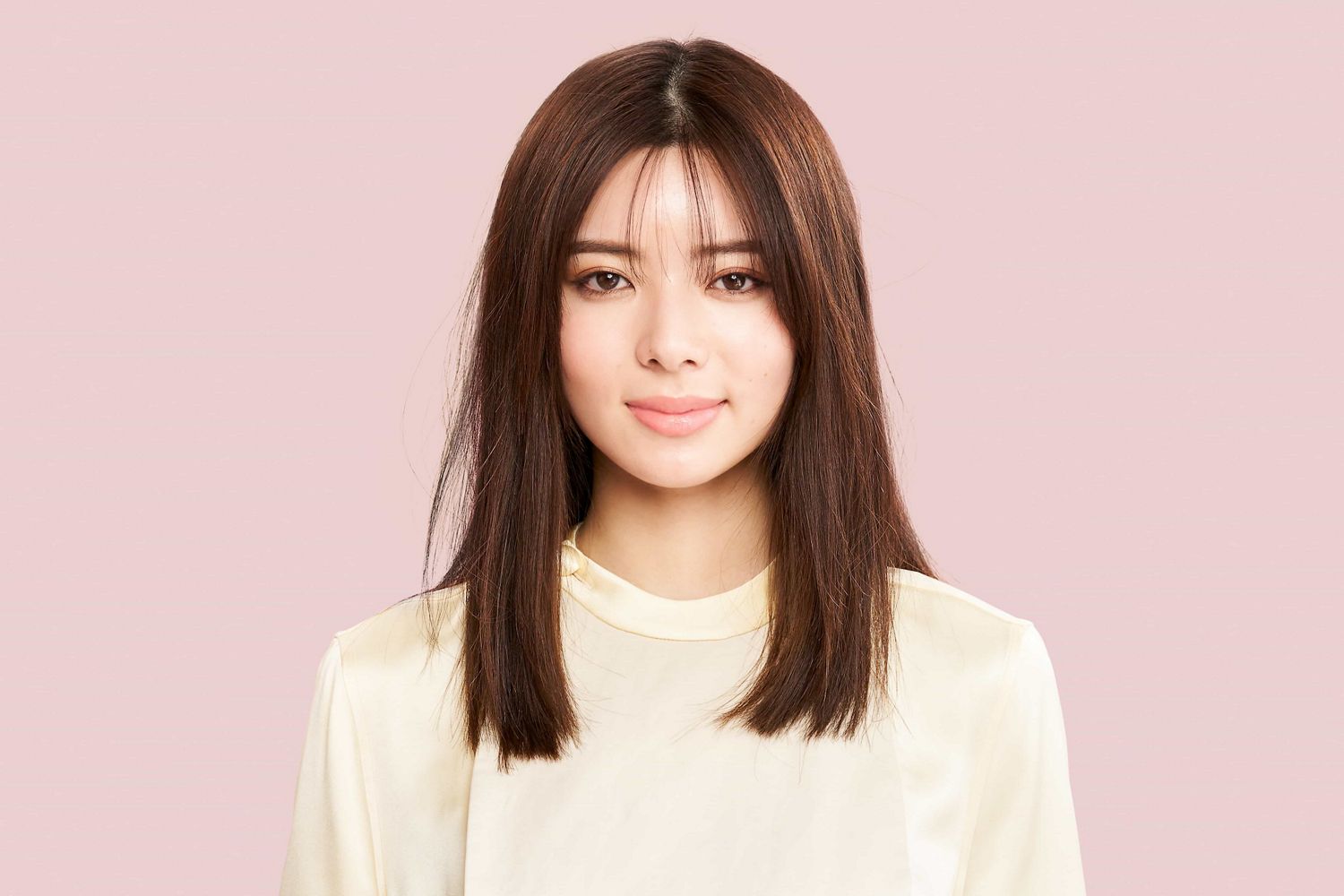 浮き毛のある女性