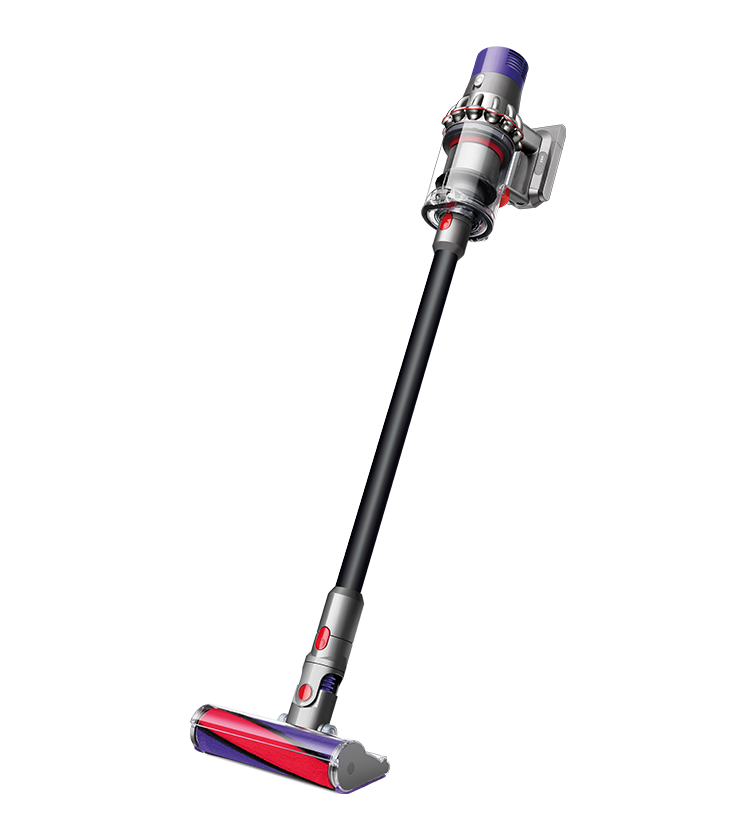 Dyson Cyclone V10 fluffyクリーナーの横面と正面図