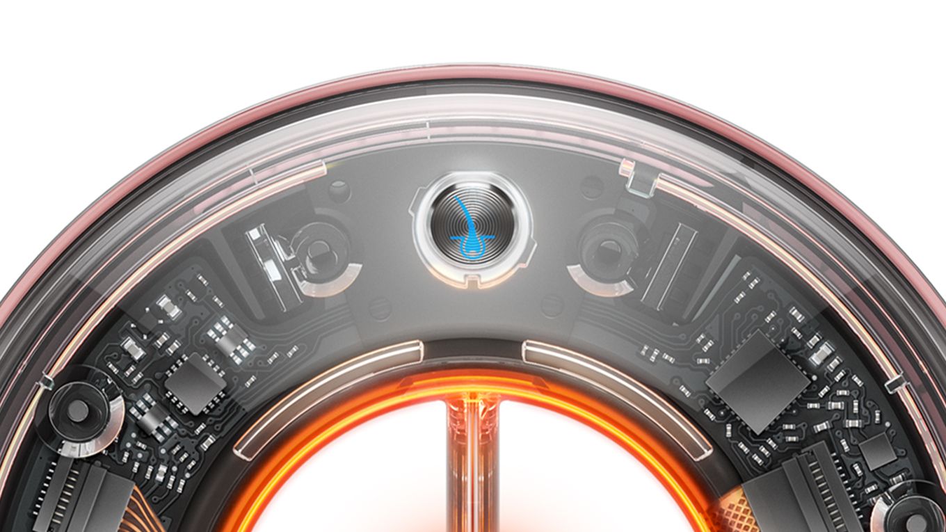 スカルプモードボタンのクローズアップ