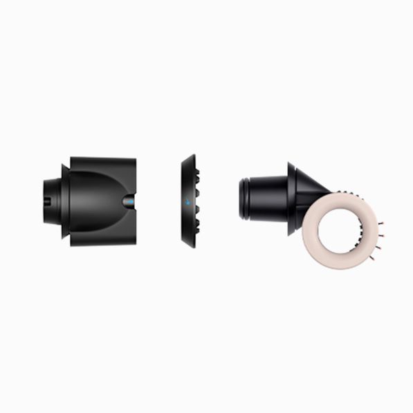 Dyson Supersonic Nural Shineヘアドライヤーに付属する3つの付属品