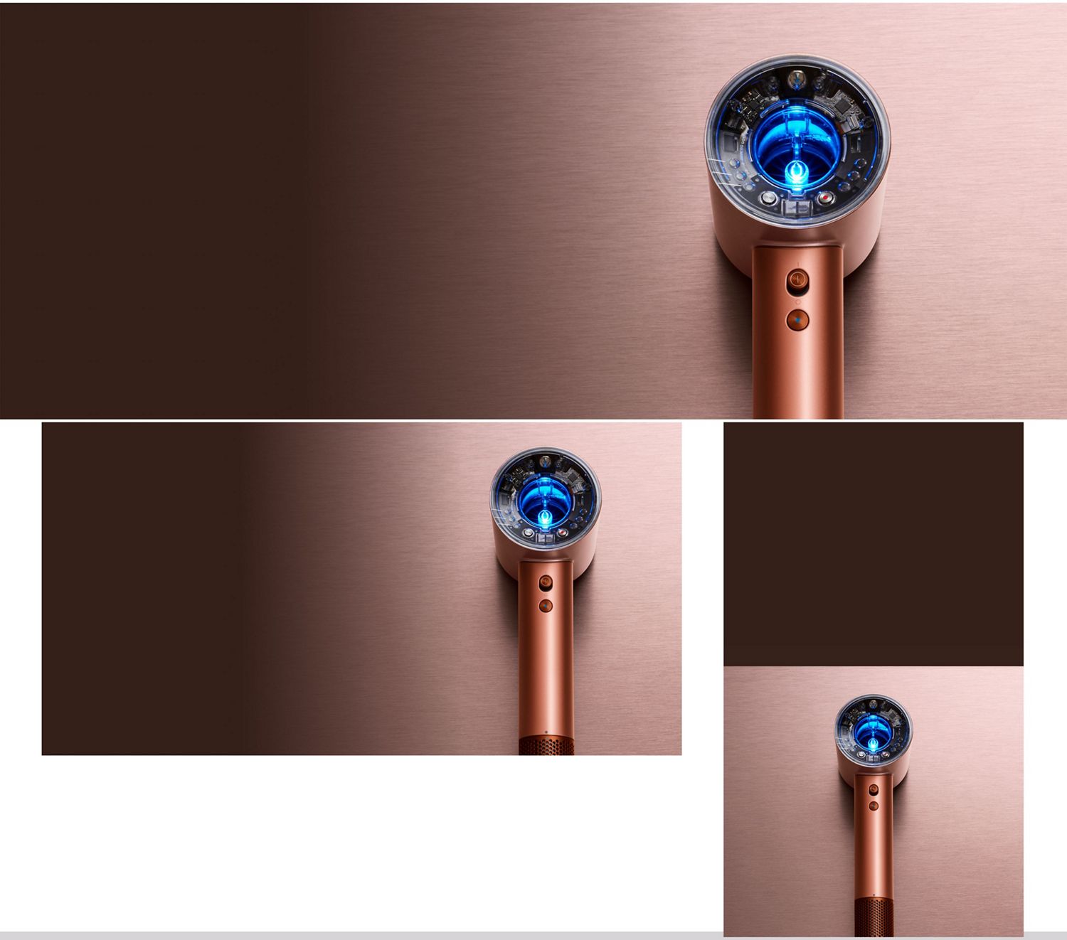 Dyson Airwrap i.d. multi-styler and dryer used by a model to style her hair.