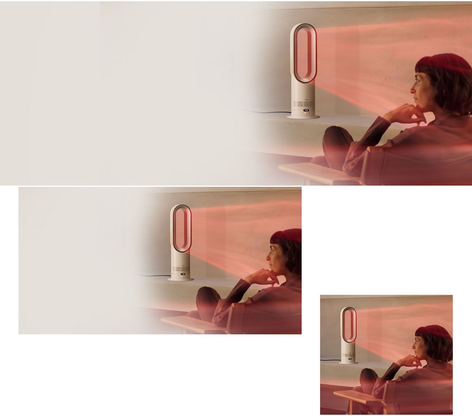 Dyson Airwrap Co-anda2x multi-styler and dryer used by a model to style her hair.