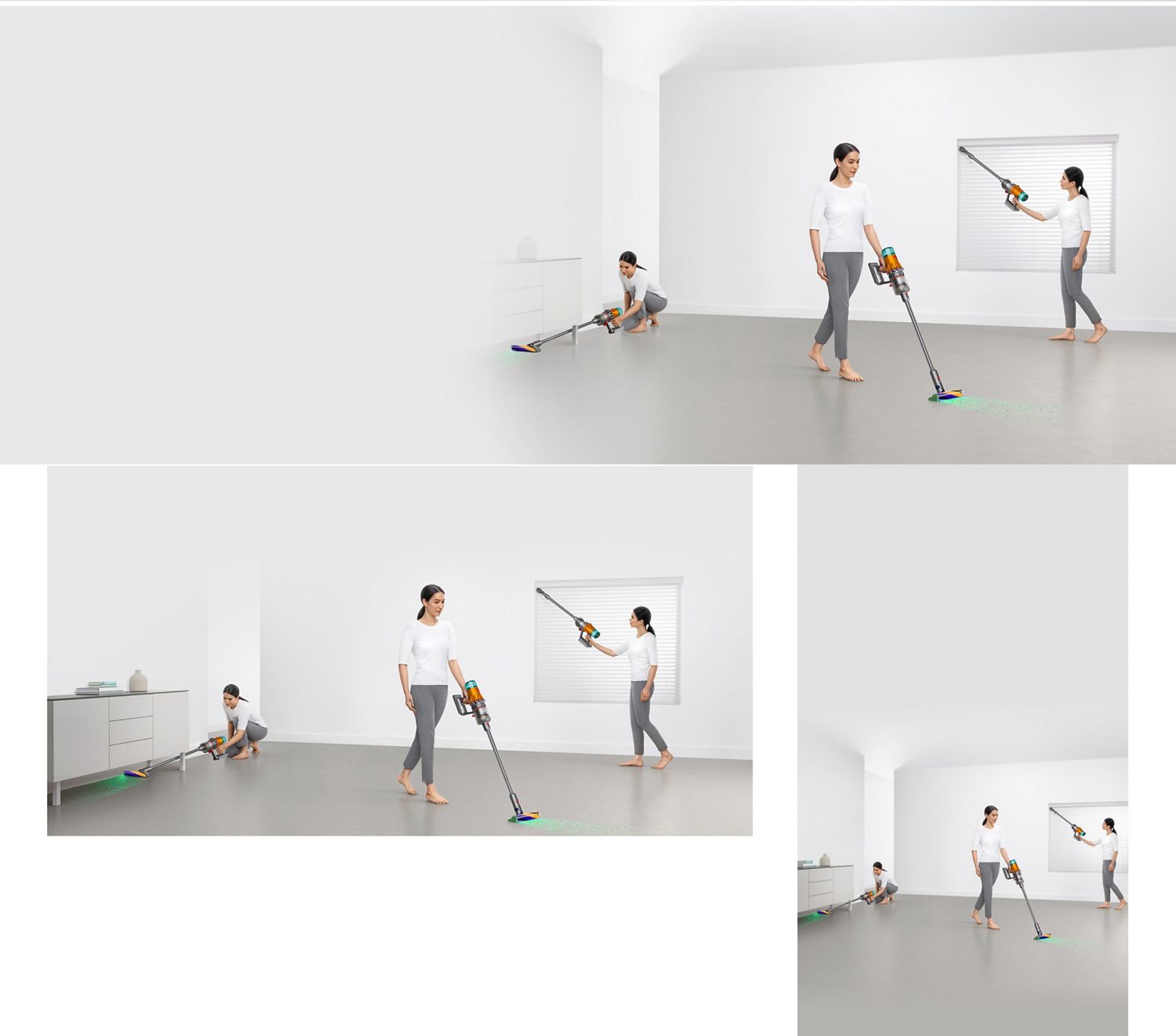 Dyson Airwrap i.d. multi-styler and dryer used by a model to style her hair.