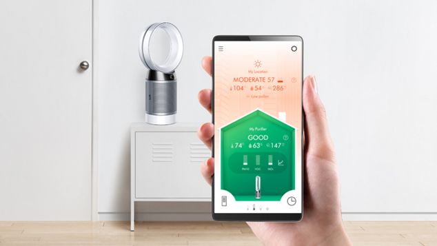 Création de rapports intelligents du Dyson Pure Cool de bureau
