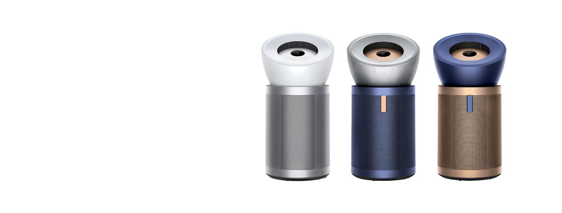 The range of Dyson purifiers.