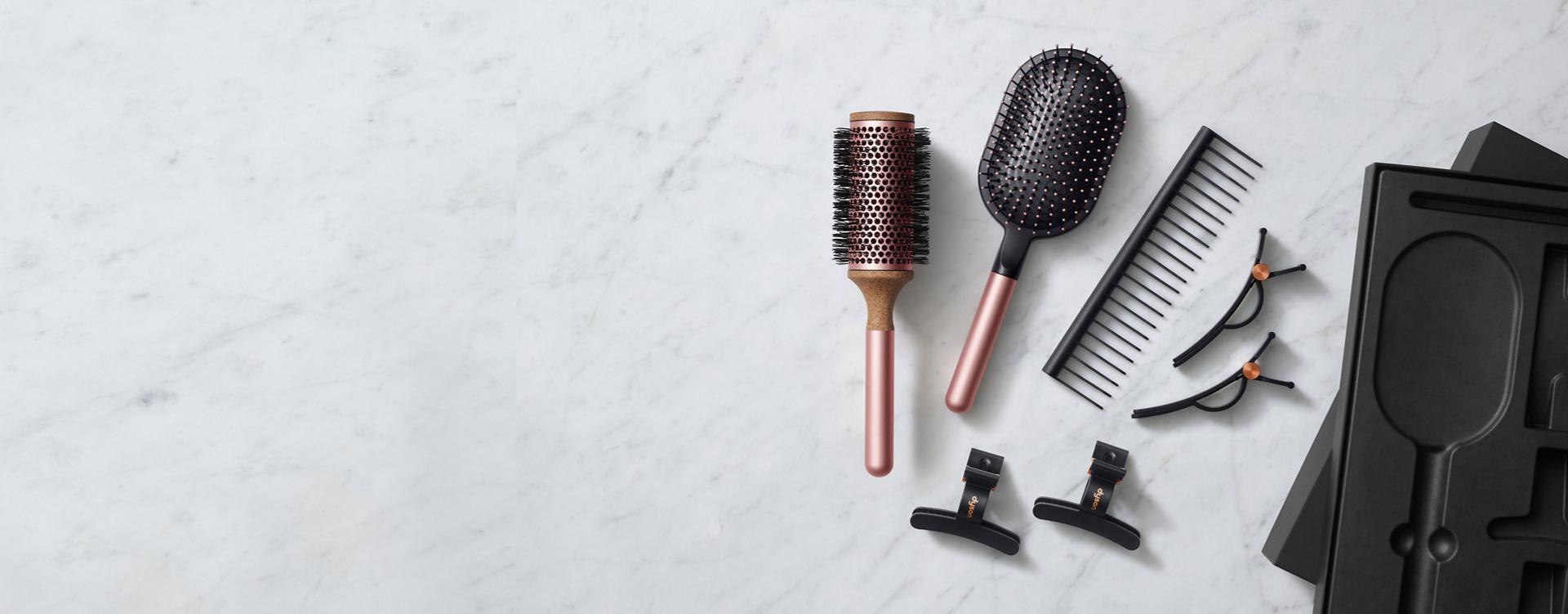 Range of Dyson accessories.