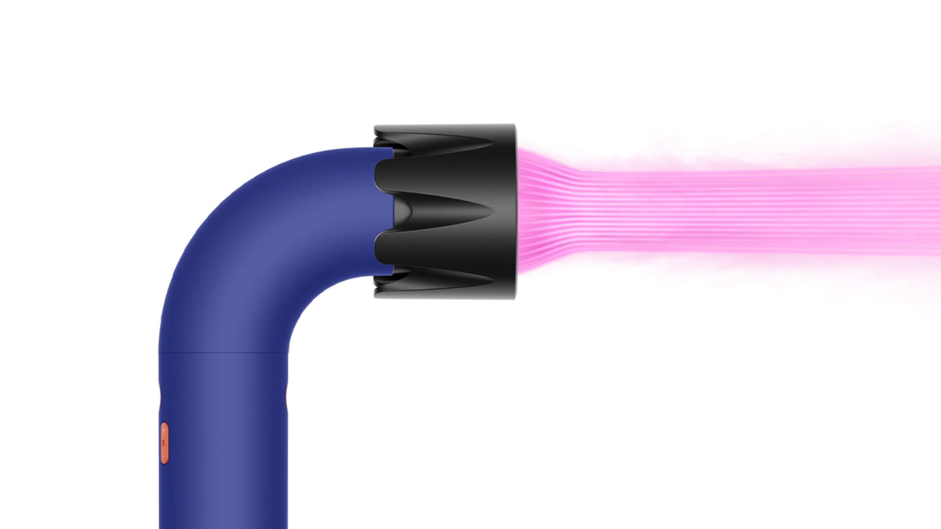 Powerful air attachment with airflow.