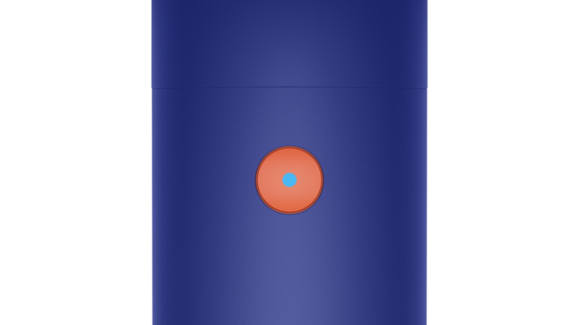 Cold shot button displayed on Dyson Supersonic r Professional hair dryer.