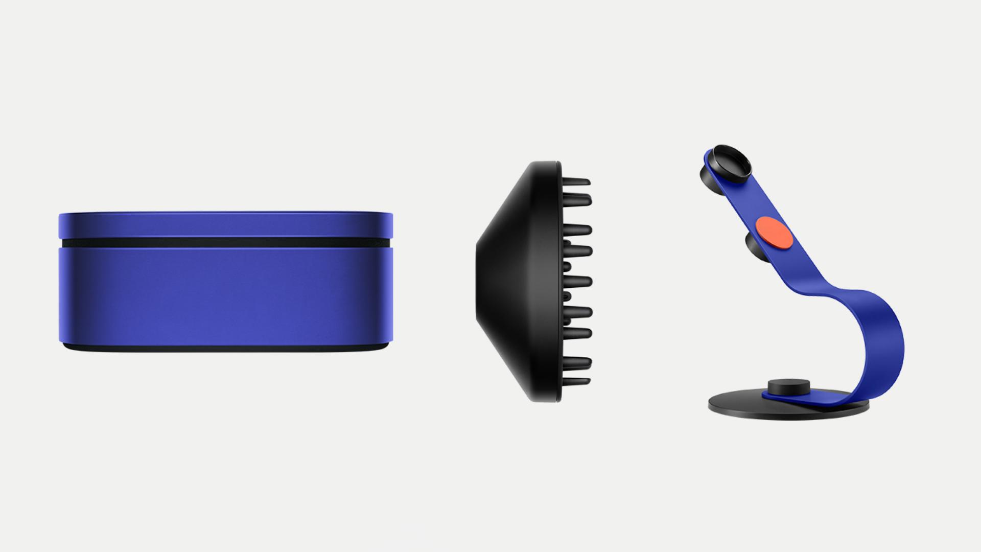 Presentation case with the Diffuser attachment and Display stand for the Dyson Supersonic r Professional hair dryer.
