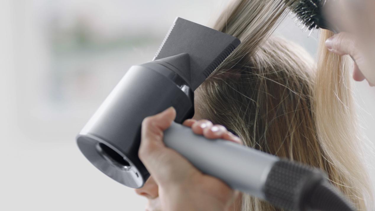 Dyson Supersonic Pro drying hair
