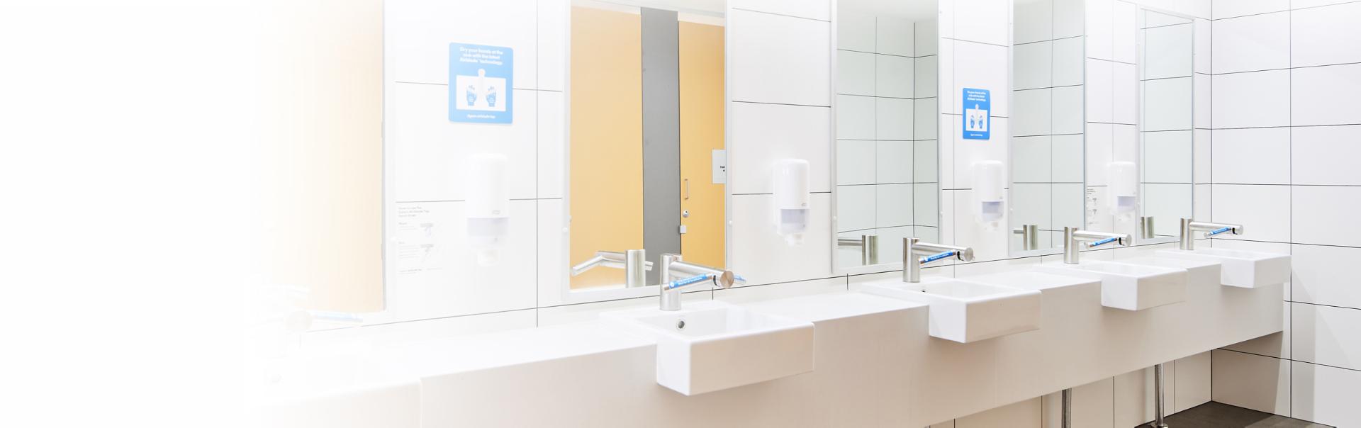 University of Western Australia bathroom using Dyson hand dryers