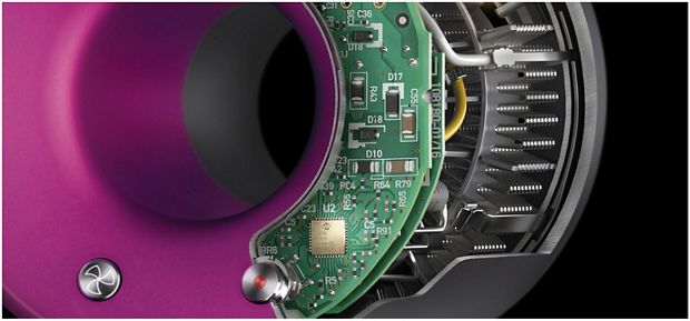 صورة بالأشعة السينية داخل رأس مجفف الشعر Dyson Supersonic