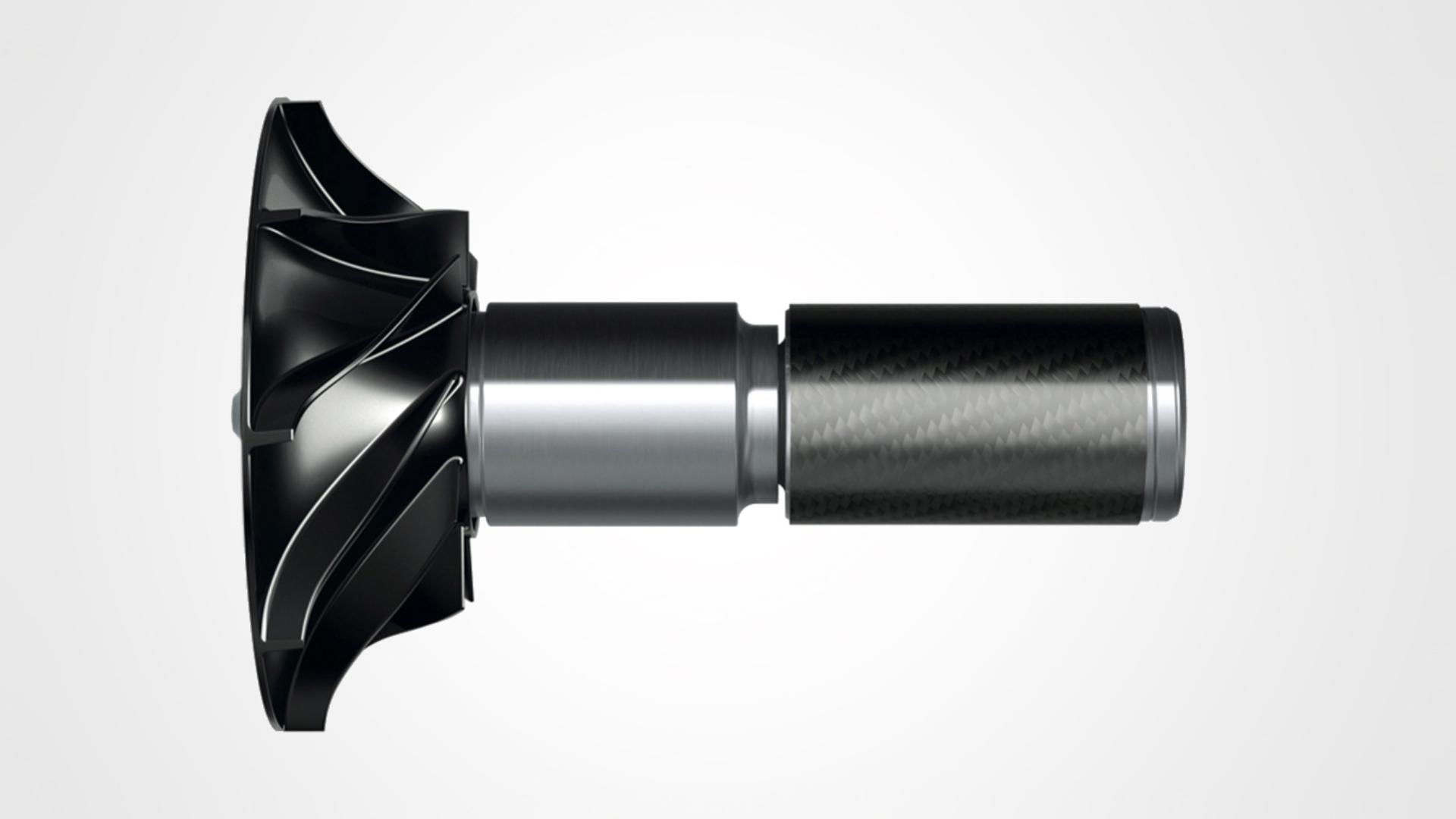 Close-up of Dyson digital motor