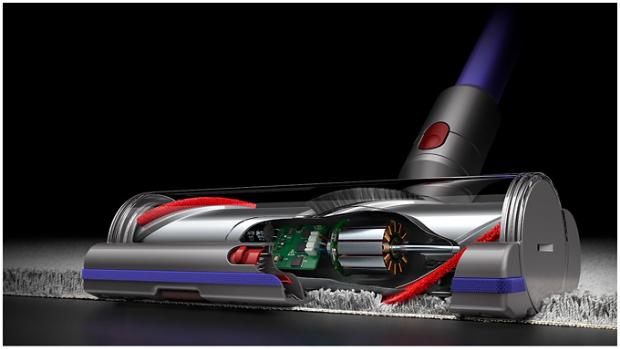 Dyson V11 vacuum motor head cutaway