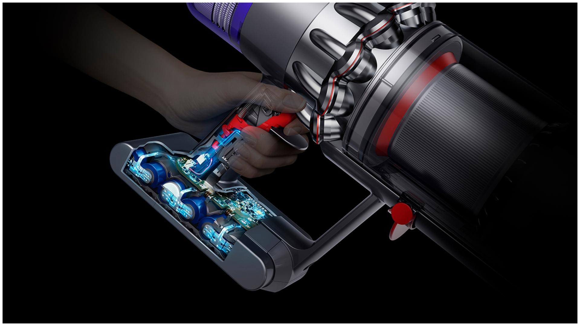 Dyson V11 vacuum battery technology cutaway