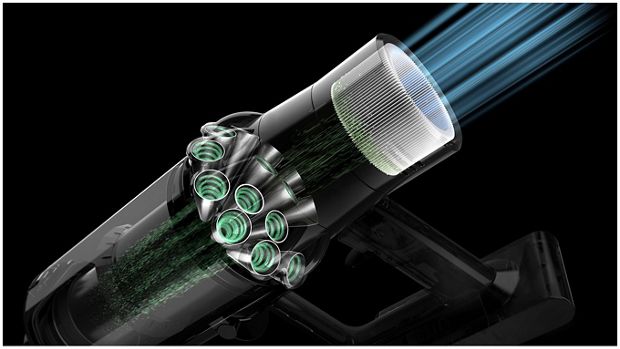Dyson V11 vacuum filtration system