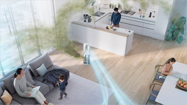 Oczyszczacz Dyson oczyszczający cały salon