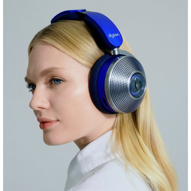 Women wearing Dyson Zone headphones
