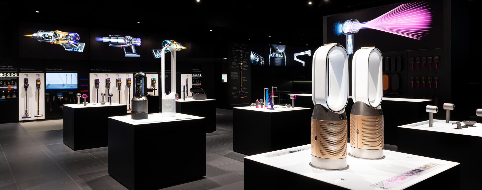 dyson air treatment range at Dyson castle hill demo store