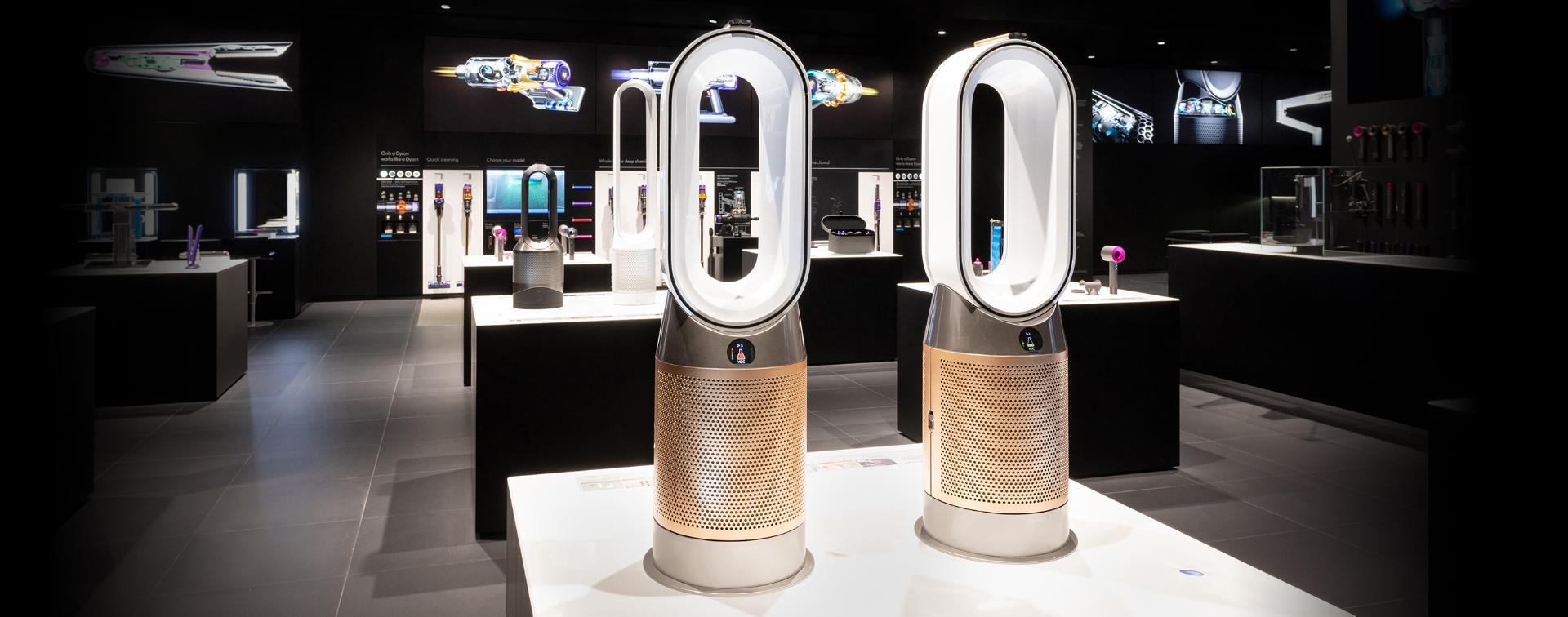 dyson air treatment products in castle hill demo store