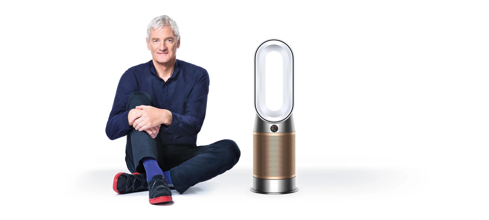 James Dyson with new Dyson Purifer Hot Cool