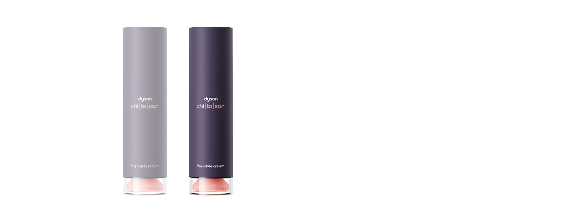 كريم ما قبل التصفيف وسيروم ما بعد التصفيف Dyson Chitosan مع تسليط الضوء على كريم ما قبل التصفيف