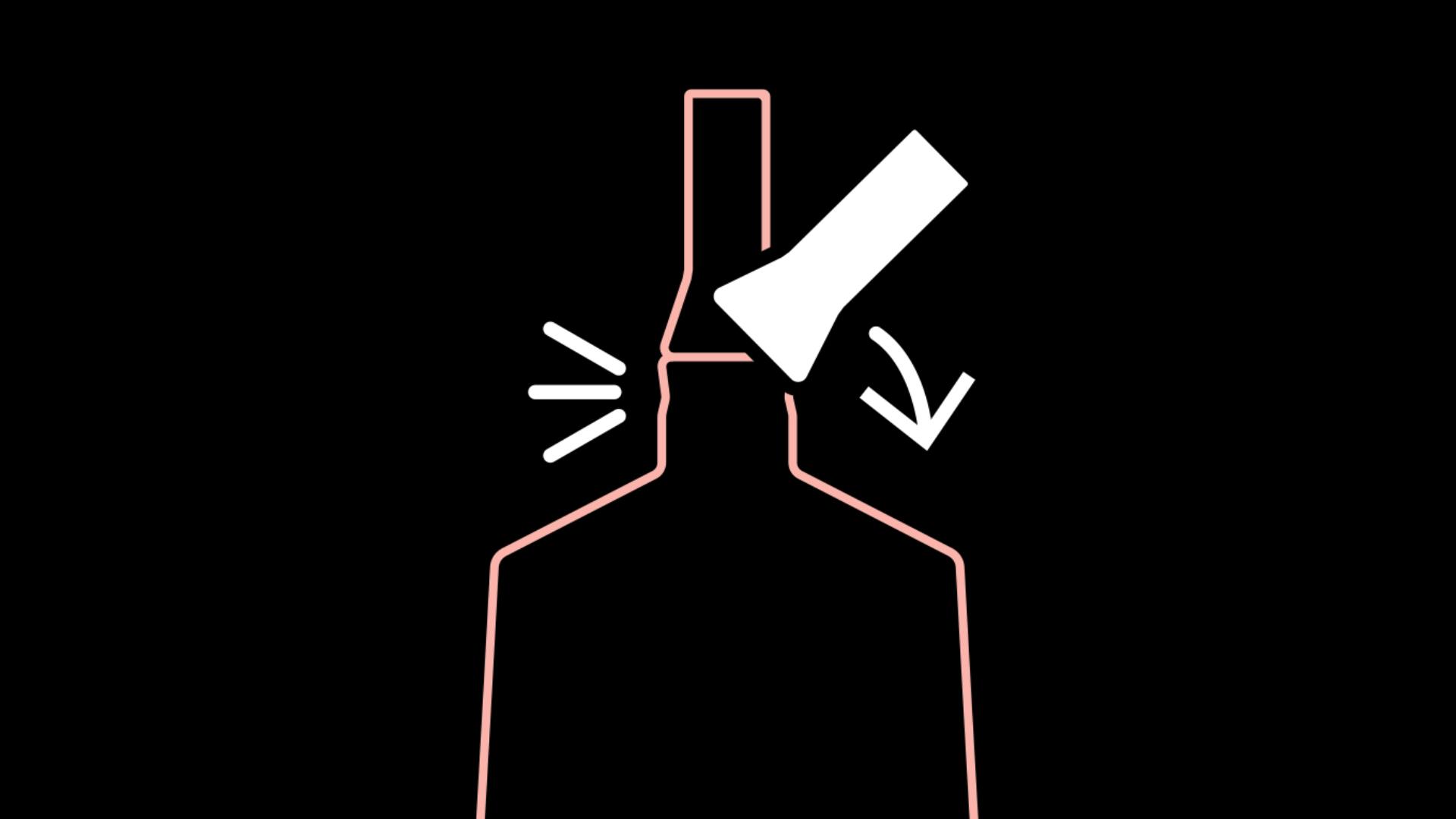 Lid snapping off tube before a water droplet appears and then the lid reinserts to the tube