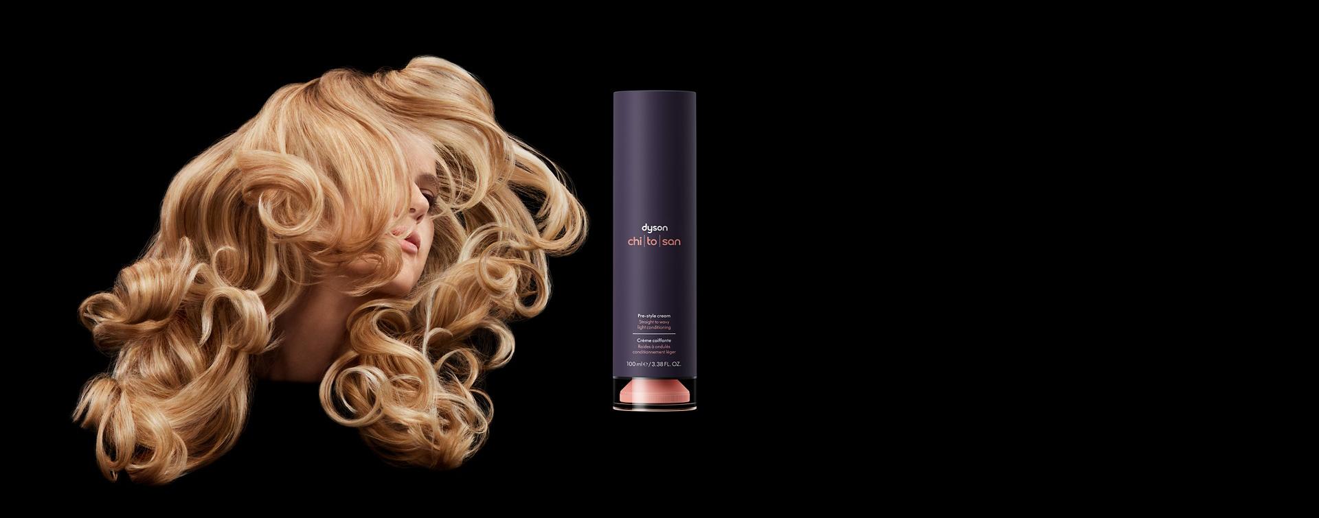 عارِضة بجوار كريم ما قبل التصفيف Dyson Chitosan