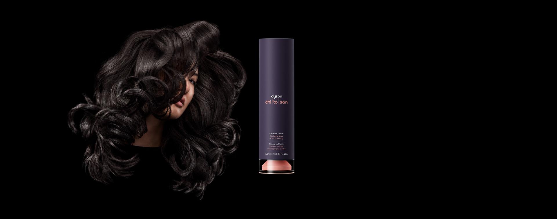 عارِضة بجوار كريم ما قبل التصفيف Dyson Chitosan