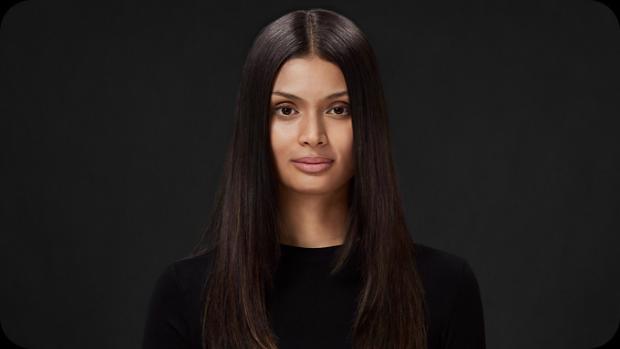 Model before and after styling