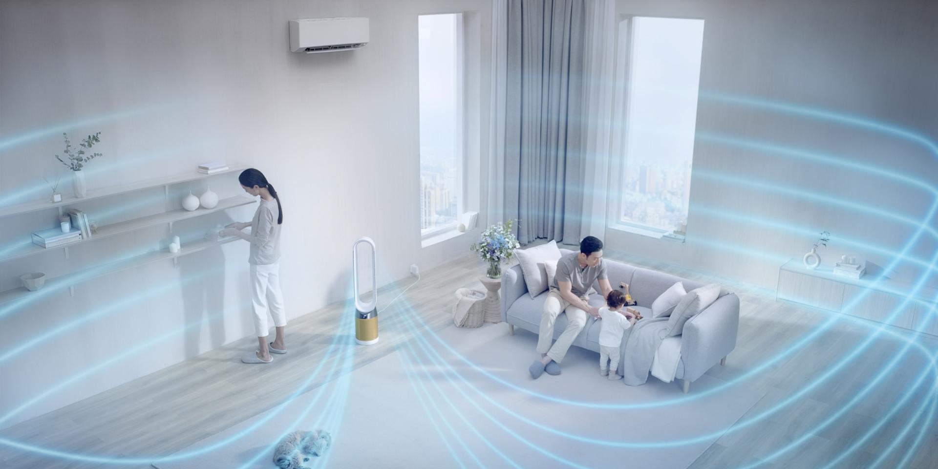 เครื่องกรองอากาศ Dyson Pure Cool Cryptomic กระจายอากาศบริสุทธิ์
