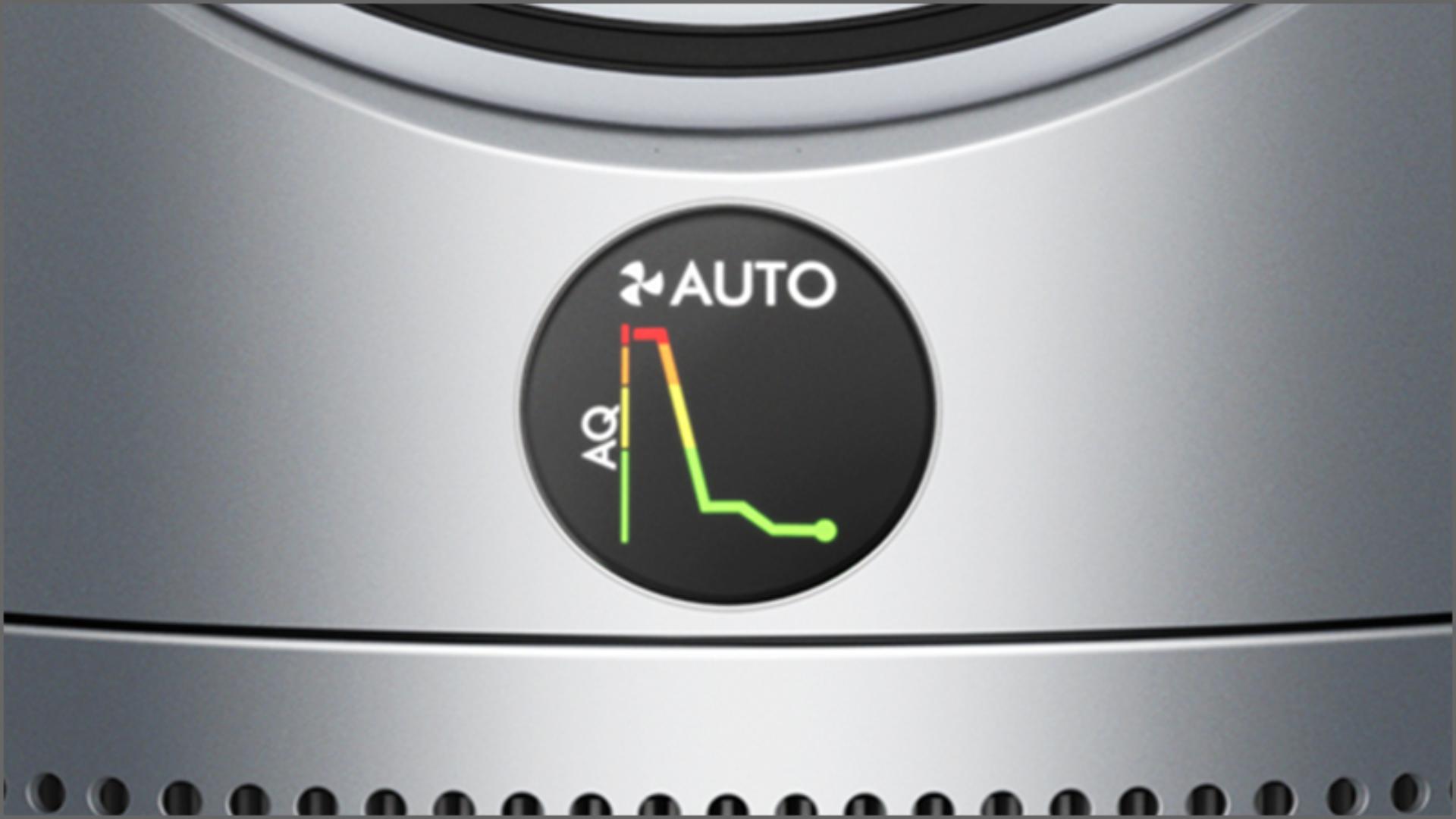 Ekran LCD pokazujący jakość powietrza