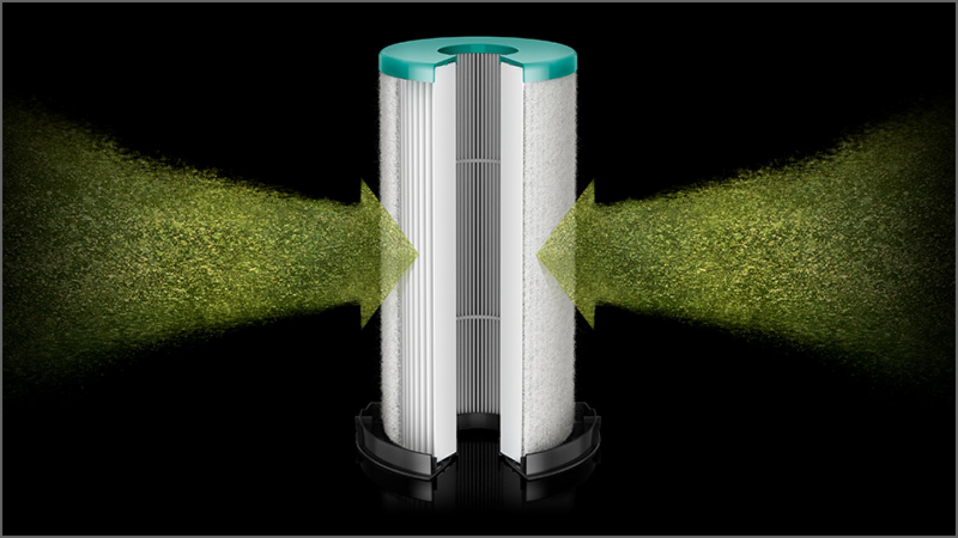 Filtr wyłapujący zanieczyszczone powietrze