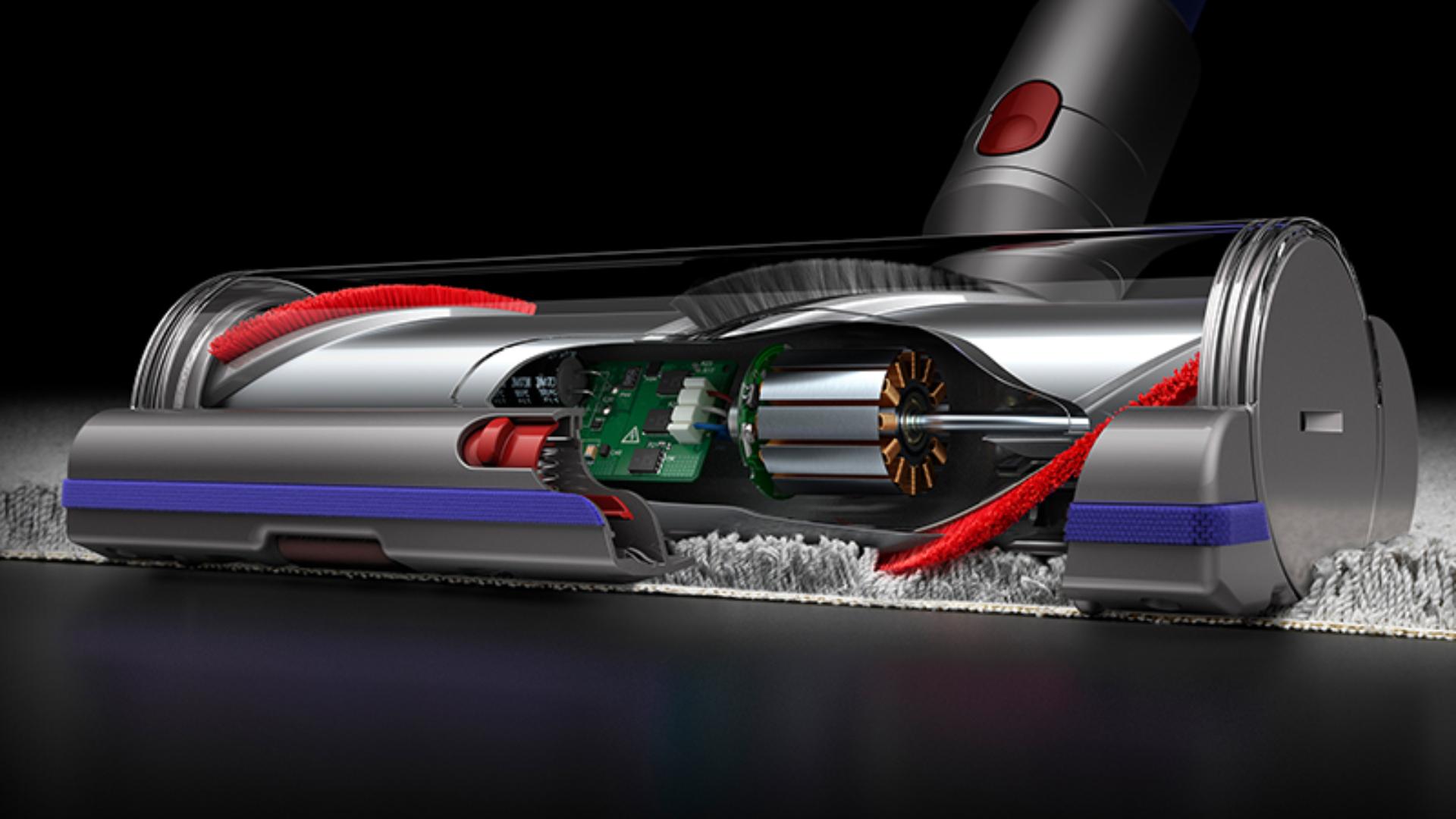 X-ray shot of inside of technology inside Dyson vacuum