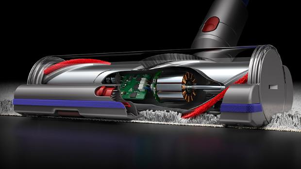 X-ray shot of inside of technology inside Dyson vacuum