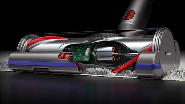 X-ray shot of inside of technology inside Dyson vacuum