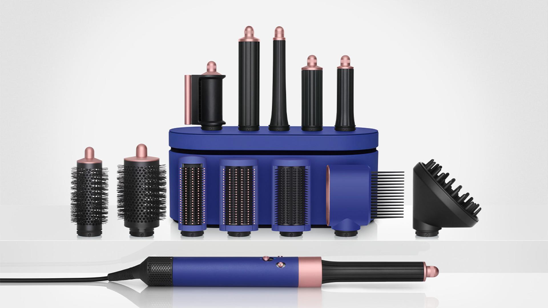 The Dyson Airwrap™ multi-styler in Prussian Blue with presentation case and attachments