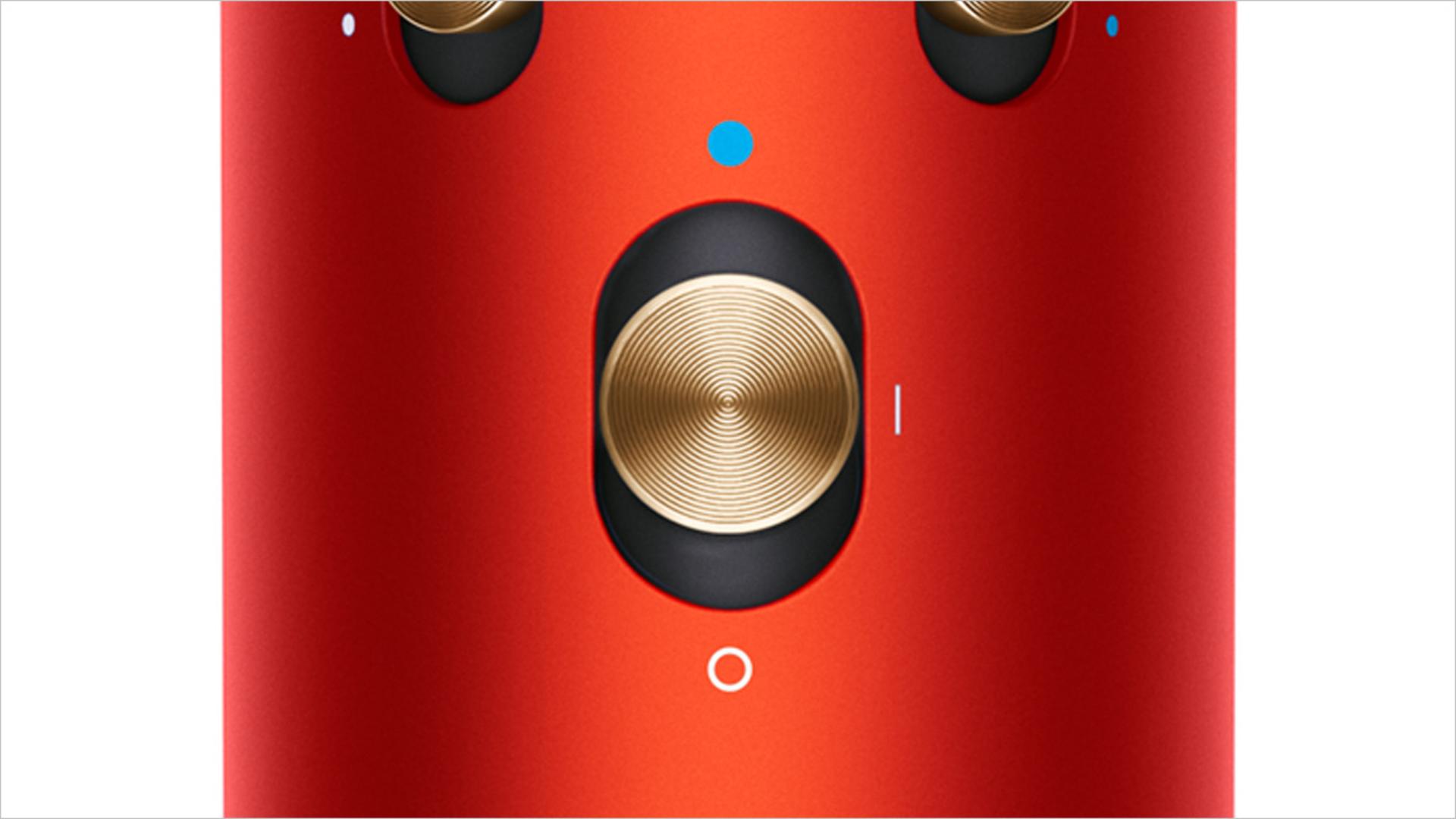 Close-up of cold shot button on Dyson Airwrap