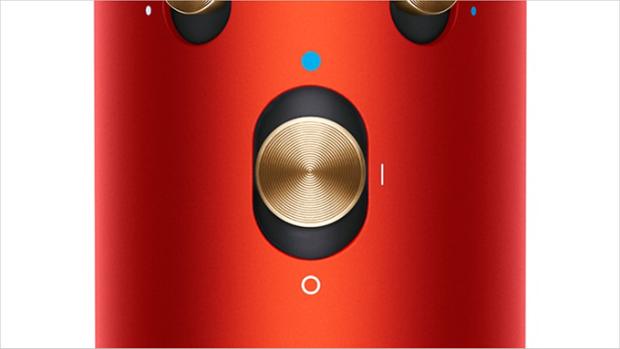 Close-up of cold shot button on Dyson Airwrap