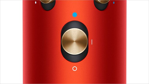 Close-up of cold shot button on Dyson Airwrap