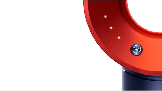 Close-up of the Dyson Supersonic hair dryer's speed settings.