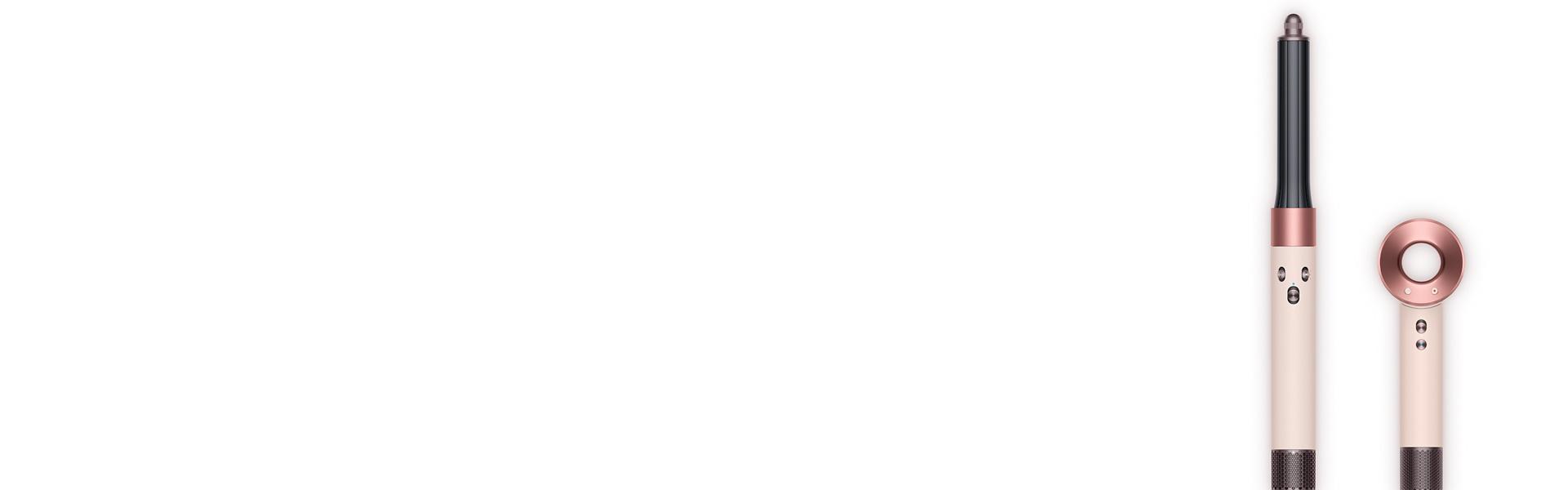 gama urządzeń do stylizacji włosów Dyson w kolorystyce Pastelowy Róż/Różowe złoto